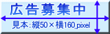 バナー広告見本(50×160ピクセル)