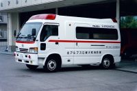 大町消防署　初代高規格救急車（ISUZU SUPERMEDIC）